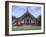 Maori Marae, or Meeting House, at Putiki, North Island, New Zealand-Robert Francis-Framed Photographic Print