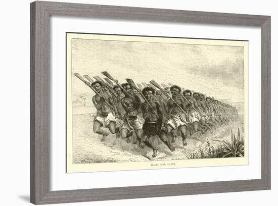 Maori War Dance-null-Framed Giclee Print