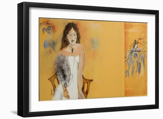 Maori Woman Study 3, 2015-Susan Adams-Framed Giclee Print