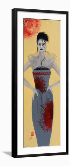 Maori Women in Grey Dress, 2015-Susan Adams-Framed Giclee Print