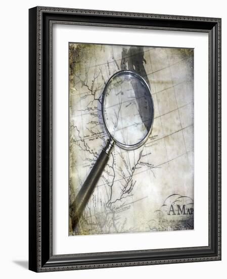 Map 2-Karen Williams-Framed Giclee Print