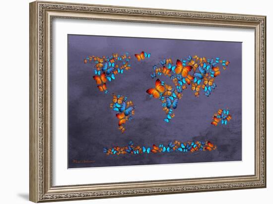 Map 3-Mark Ashkenazi-Framed Giclee Print