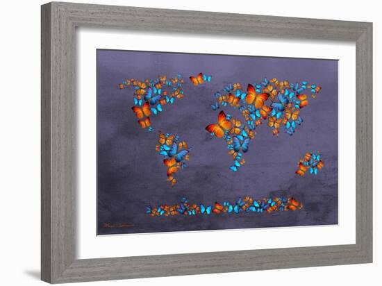 Map 3-Mark Ashkenazi-Framed Giclee Print