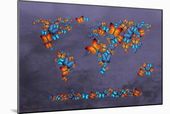 Map 3-Mark Ashkenazi-Mounted Giclee Print