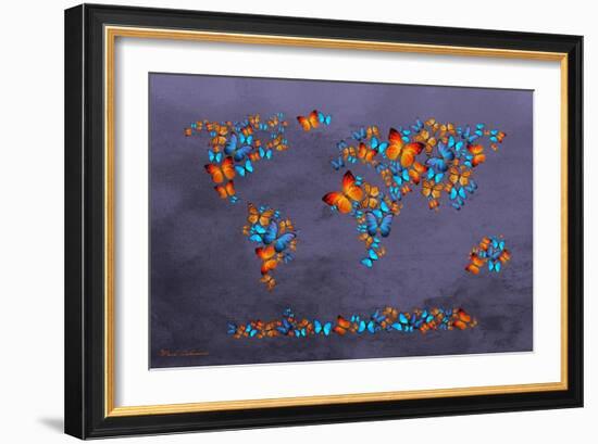 Map 3-Mark Ashkenazi-Framed Giclee Print