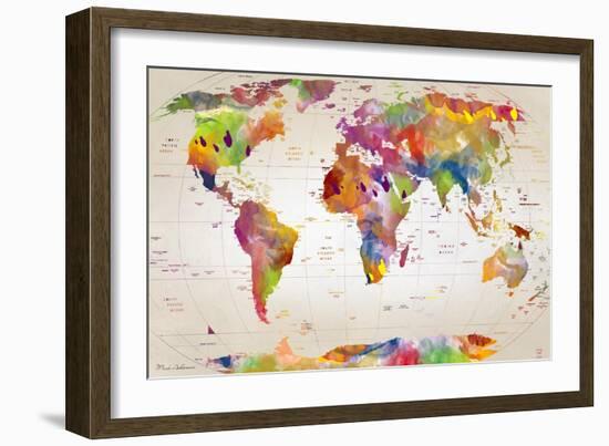 Map 5-Mark Ashkenazi-Framed Giclee Print