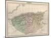 Map, Africa, Algeria C1850-AT Chartier-Mounted Art Print