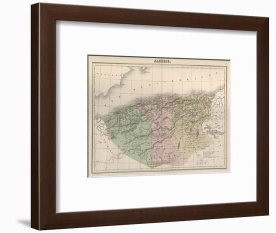 Map, Africa, Algeria C1850-AT Chartier-Framed Art Print