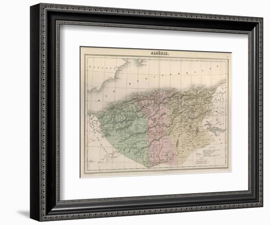 Map, Africa, Algeria C1850-AT Chartier-Framed Art Print