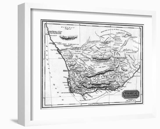 Map Africa Good Hope-A Findlay-Framed Art Print