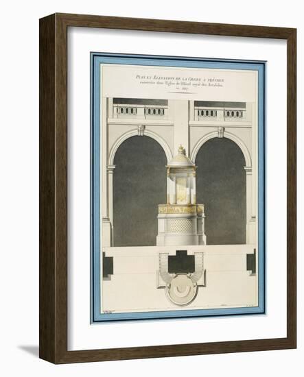 Map and Erection of the Pulpit in the Church of the Hotel Royal Des Invalides-Paul-Thomas Bartholomé-Framed Giclee Print