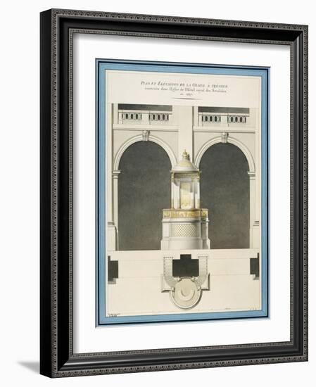 Map and Erection of the Pulpit in the Church of the Hotel Royal Des Invalides-Paul-Thomas Bartholomé-Framed Giclee Print