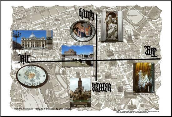 Map Angels And Demons Mounted Print Igor Maloratsky Art Com