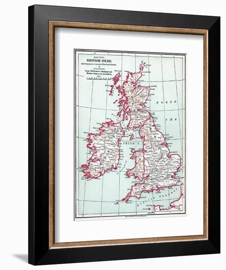 Map: British Isles, C1890-null-Framed Giclee Print