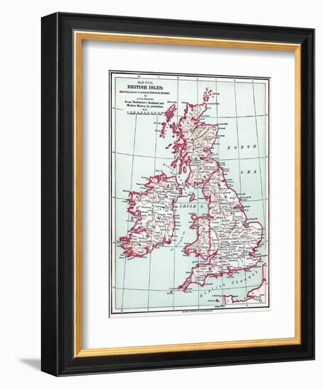 Map: British Isles, C1890-null-Framed Giclee Print