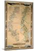 Map Depicting Plantations on the Mississippi River from Natchez to New Orleans, 1858-null-Mounted Giclee Print