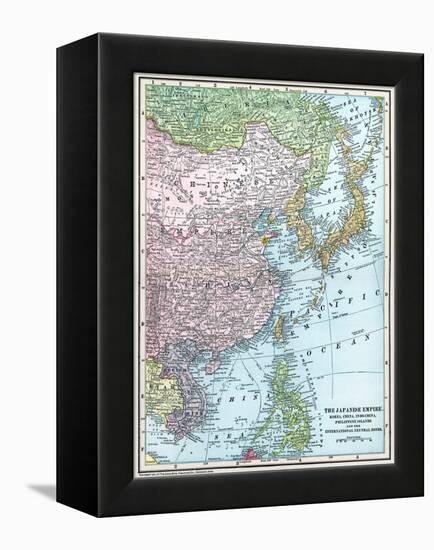 Map: East Asia, 1907-null-Framed Premier Image Canvas