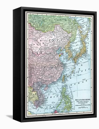 Map: East Asia, 1907-null-Framed Premier Image Canvas