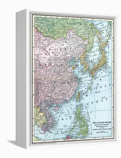 Map: East Asia, 1907-null-Framed Premier Image Canvas