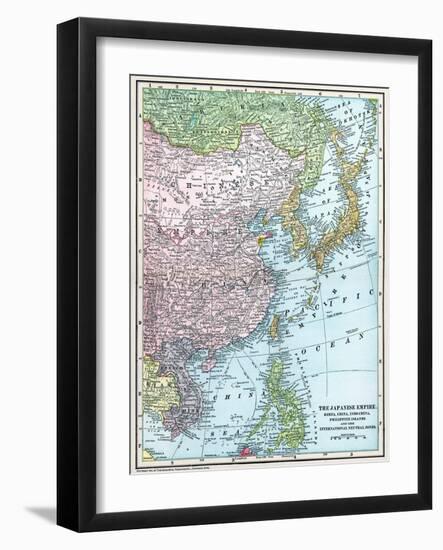 Map: East Asia, 1907-null-Framed Giclee Print