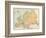 Map, Europe C1840-J Brown-Framed Photographic Print