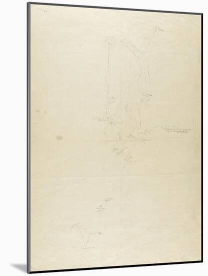 Map French Excavations at Elephantine Island in 1908-null-Mounted Giclee Print