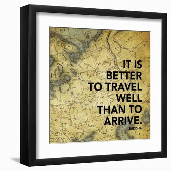 Map Inspirational Mate-Jace Grey-Framed Art Print