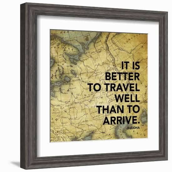 Map Inspirational Mate-Jace Grey-Framed Art Print