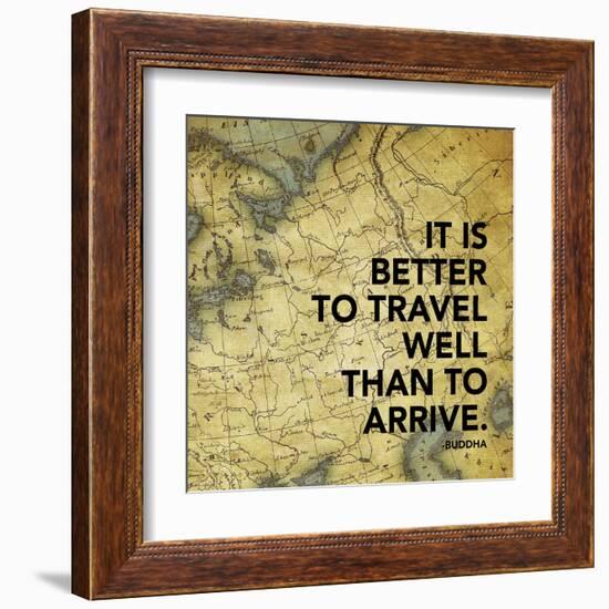 Map Inspirational Mate-Jace Grey-Framed Art Print