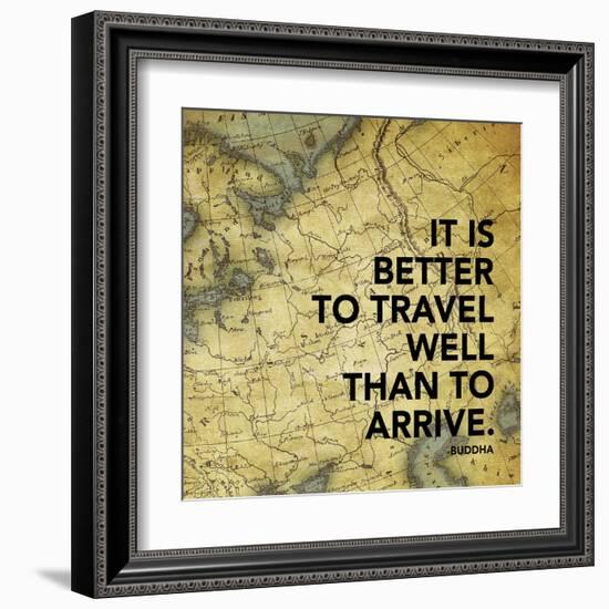 Map Inspirational Mate-Jace Grey-Framed Art Print