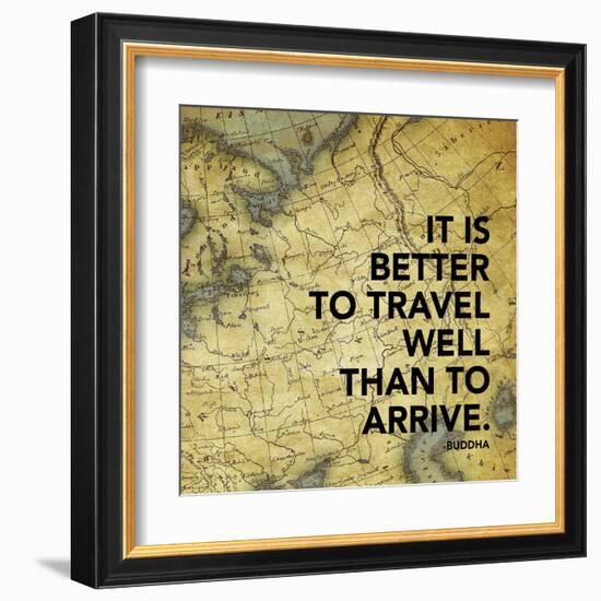 Map Inspirational Mate-Jace Grey-Framed Art Print