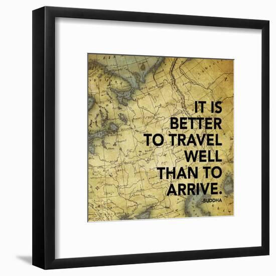 Map Inspirational Mate-Jace Grey-Framed Art Print