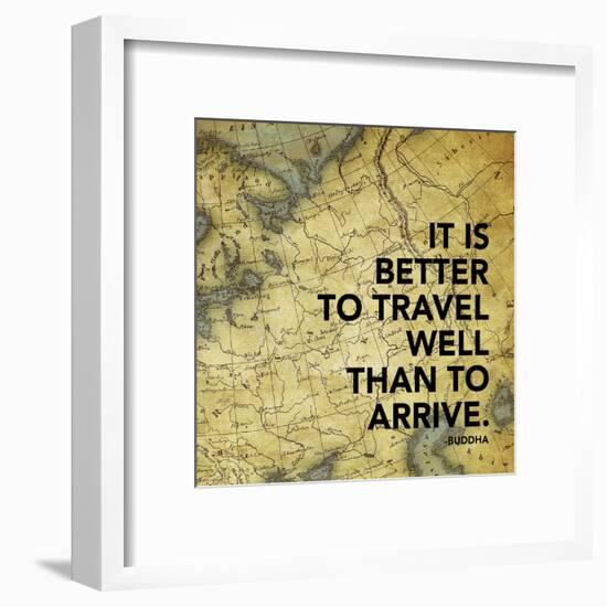 Map Inspirational Mate-Jace Grey-Framed Art Print