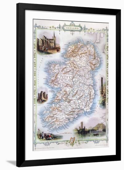 Map: Ireland, 1851-null-Framed Giclee Print