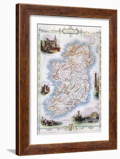 Map: Ireland, 1851-null-Framed Giclee Print