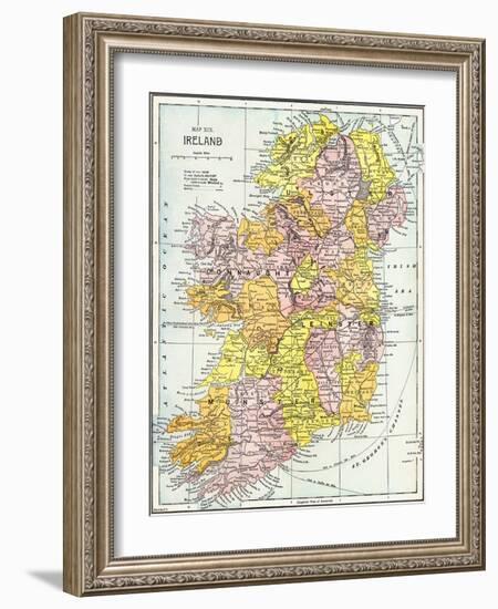 Map: Ireland, C1890-null-Framed Giclee Print