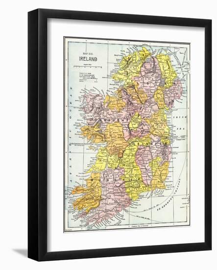 Map: Ireland, C1890-null-Framed Giclee Print