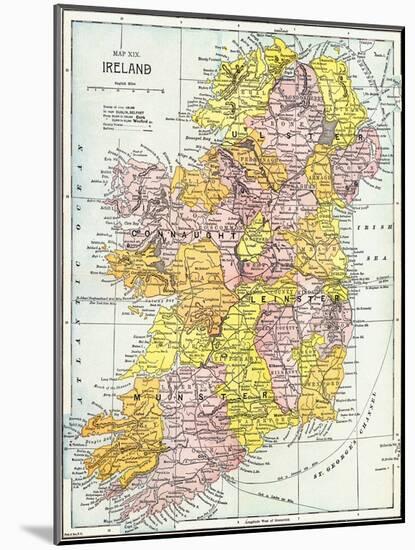Map: Ireland, C1890-null-Mounted Giclee Print