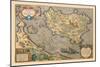 Map of a Mediterranean Island-Abraham Ortelius-Mounted Art Print