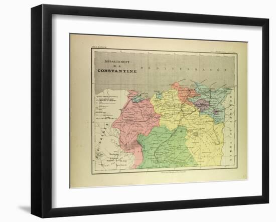 Map of a Part of Algeria-null-Framed Giclee Print