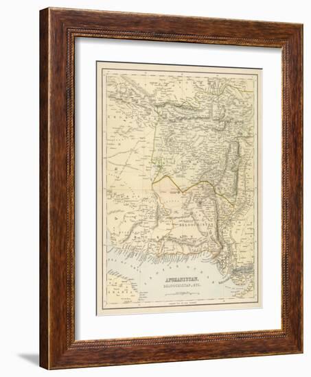 Map of Afghanistan and Beluchistan-null-Framed Photographic Print