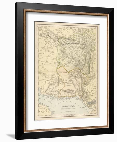 Map of Afghanistan and Beluchistan-null-Framed Photographic Print