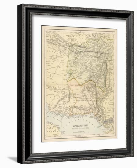 Map of Afghanistan and Beluchistan-null-Framed Photographic Print