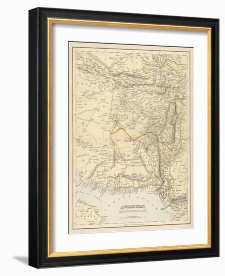 Map of Afghanistan and Beluchistan-null-Framed Photographic Print