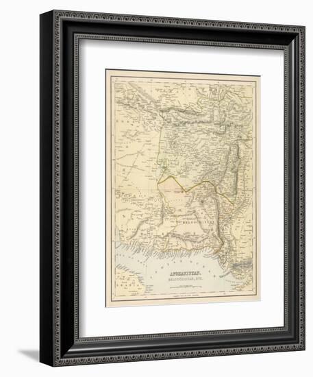 Map of Afghanistan and Beluchistan-null-Framed Photographic Print