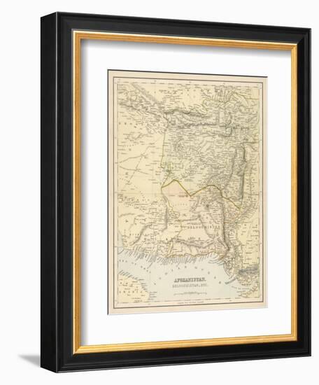 Map of Afghanistan and Beluchistan-null-Framed Photographic Print