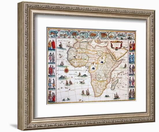 Map Of Africa, 1630-Willem Janszoon Blaeu-Framed Giclee Print