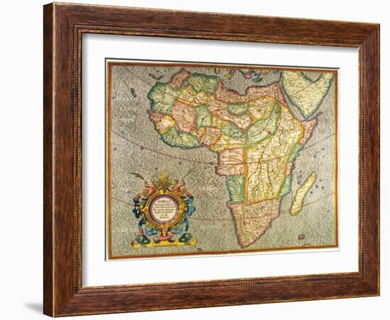 Map of Africa 1633-Gerardus Mercator-Framed Giclee Print