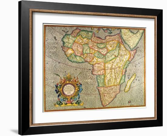 Map of Africa 1633-Gerardus Mercator-Framed Giclee Print