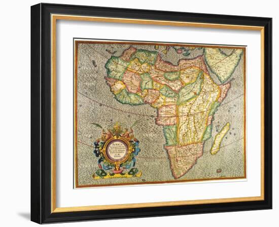 Map of Africa 1633-Gerardus Mercator-Framed Giclee Print